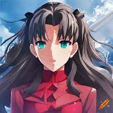Rin tohsaka as an angel in fate stay night on Craiyon