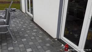 Ein spritzschutz von 10 bis 15 cm tiefe würde das problem beheben, führt aber dazu, dass aufgrund der frostverhältnisse im winter. Ein Steinstreifen Als Spritzschutz Fur Die Hausfassade Wir Bauen Dann Mal Ein Haus Hausfassade Spritzschutz Fassade