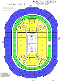 Seat Map United Center View From Seats United Center