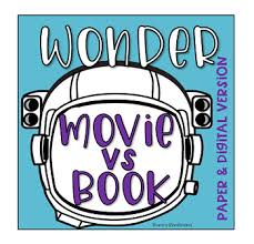 Wonder Book Vs Movie Digital Amp Amp Paper Compare Wonder The Book Verse Wonder The Film With These Graphic Books Vs Movies Wonder Book Interactive Lessons