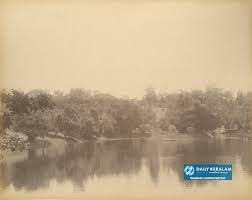 Kerala - Photograph taken about 1900 by the Government photographer, Zacharias D'Cruz of the Public Gardens in Trivandrum. It is one of 76 prints in an album entitled 'Album of South Indian