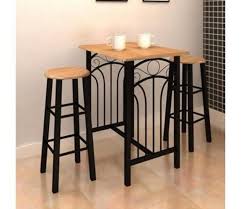 Black Breakfast Bar Stools Dining Table With Chairs Small Kitchen Seats 2 Unbranded Modern Bar Table And Stools Bar Table Pub Table Sets