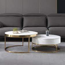 It's top measures w x 58 in. Franca Italian Light Luxury Rock Board Coffee Table Combination Modern Minimalist Telescopic Coffee Table Tv Cabinet