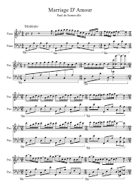 Print And Download Marriage D Amour Richard Clayderman Sheet Music Sheet Music Notes Piano Sheet Music