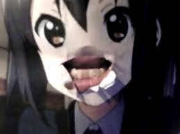 Naughty emoticon sticking out his tongue. When You Print An Image Of An Anime Girl Cut Out A Hole In The Mouth Area And Stick Your Tongue Through It While Flicking Your Tongue Up And Down Gif