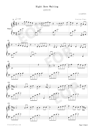 Right Here Waiting Stave Preview Right Here Waiting Waiting Sheet Music