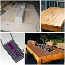 Make Your Own Cooler Table Create Simple Inserts Filled With Ice To Keep Your Drinks Cool These Inserts Are Com Diy Outdoor Table Diy Patio Table Patio Table