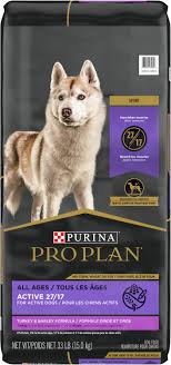 It also contains egg but is made without soy. Purina Pro Plan Sport All Life Stages Active 27 17 Turkey Barley Formula Dry Dog Food 33 Lb Bag Chewy Com