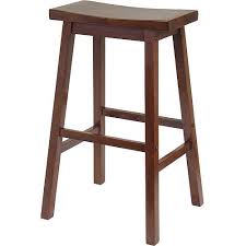 Winsome Wood Satori Saddle Seat Bar Stool 29 Black Walmart Com Saddle Seat Bar Stool Winsome Wood Home Bar Furniture