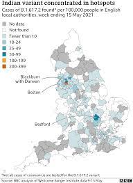 Cases are rising rapidly across the country and the delta variant is. Covid Eight Indian Variant Areas Should Avoid Indoor Gatherings Bbc News
