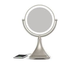 Full color lighting with high and low light settings. Ihome Icvbt7 9 Double Sided Portable Vanity Speaker