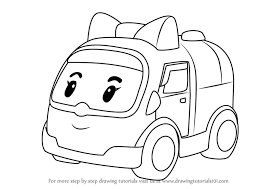 Today we will show you how you can easily draw a character from brawl stars named amber with a pencil. Learn How To Draw Amber Amubulance From Robocar Poli Robocar Poli Step By Step Drawing Tutorials