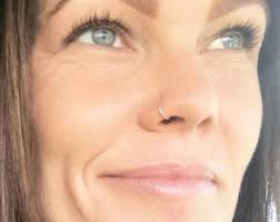 Seemless nose ring 14kt Rose Gold Filled 20 gauge or 18 gauge perfect and  dainty minimalist stainless steel sterling silver 14 karat