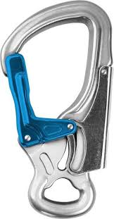 Salewa Attac G3 carabiner, silver/blue at Camping Wagner ...