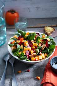Salade D Hiver Au Kaki Recette Interfel Les Fruits Et Legumes Frais Salade D Hiver Fruits Et Legumes Frais Salade