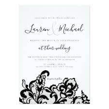 Black Lace Floral Formal Wedding Invitation Wedding Invitations Cards C Lace Wedding Invitations Black Wedding Invitations Wedding Invitations Elegant Formal