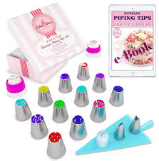 Amazon Com Cake Deco Russian Piping Tips Set 30pcs Cake