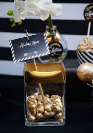Black And Gold Graduation Decorations Ideas Black Gold Glamorous Graduation Party Gold Graduation Party Black Gold Party Graduation Party Favors