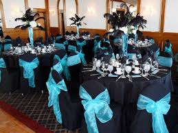 Black And Blue Wedding Decor Tiffany Blue And Black Wedding Decor Black Wedding Decorations Tiffany Blue Chair Covers Wedding