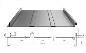Dachpaneele Mit Stehfalz Dp 32 Trapezbech Profilbleche Selbsverschlusspaneel Heimwerker Baustoffe House Roof House Architecture Design Roof Architecture