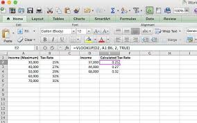 Vlookup For Taxes With Excel Schedule Template Excel Formula Excel Templates