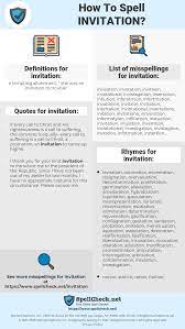 How do you spell invitation. How To Spell Invitation And How To Misspell It Too Spellcheck Net