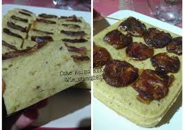 Mentega cair 8 sdm terigu 8. Resep Bolu Kurma Lembuut Takaran Sendok Radea