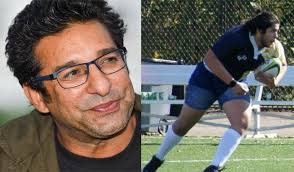 A large number of current and former test cricketers and political. Wasim Akram Feels Proud Watching His Son Playing Rugby