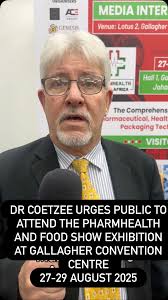 Dr Anton Coetzee is the Financial Director at the Medical Device  Manufacturers Association and will be at the PharmHealth and Food Show  global Exhibition at the Gallagher Convention Centre