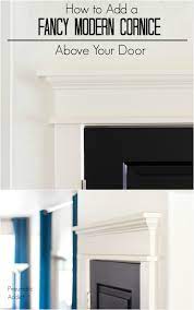 Trimming a door is a diy project you could complete in an afternoon. How To Add A Fancy Modern Cornice Above Your Door Pneumatic Addict