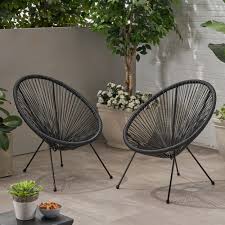 Yanais Outdoor Hammock Weave Chair With Steel Frame Set Of 2 Black Walmart Com In 2020 Outdoor Hammock Lounge Chair Outdoor Patio Furniture Deals