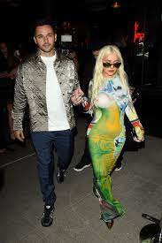 Christina Aguilera Wears a Naked Illusion Dress to NYFW 2023