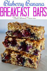Your New Favorite Way To Use Up Ripe Bananas This Healthy And Simple Recipe For Blueberry Banana Oat Bars I Ripe Banana Recipe Banana Breakfast Banana Recipes