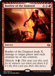 Using just 10 lands, comer packed his deck with cheap spells and cantrips to make sure his mana was. Bonfire Of The Damned Modern Masters 2017 Edition Gatherer Magic The Gathering Magic The Gathering The Gathering Magic The Gathering Cards