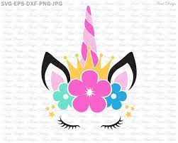 Download Unicorn Crown Svg Unicorn Head Svg Unicorn Girl Svg Unicorn Etsy