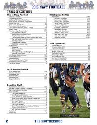 2016 Football Guide By Naval Academy Athletic Association