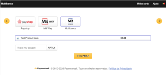 Visa, maestro, mastercard (mc) amex, discover, dci. Payment Method Multibanco