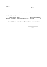 Certification of employment request letter sample format learn to write a formal application letter for leaving certificate to draft a personalized letter using this sample format which is perfect in every sense. 40 Best Certificate Of Employment Samples Free á… Templatelab