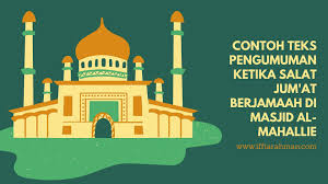 We did not find results for: Contoh Teks Pengumuman Mc Ketika Salat Jum At Hanya Tulisan Iseng Di Waktu Senggang
