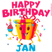 Jan., abréviation désignant le mois de janvier, premier mois de l'année n. Funny Happy Birthday Jan Gif Download On Funimada Com