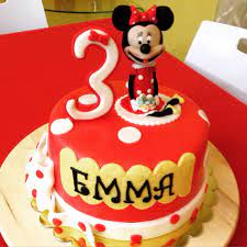 Minnie Cake Happy Birthday Baby Girl Emma 3rd Torte