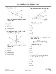 End of semester test geometry test answers. Geometry Semester 1 Practice Exam Fill Online Printable Fillable Blank Pdffiller