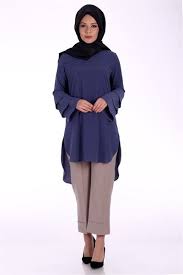 Drapeli Tunik 8552 Gece Mavi Tunik Modelleri Kirazgiyim Tunik Mavi Sik