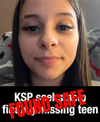 UPDATE: Kentucky State Police reports that she has been found safe.