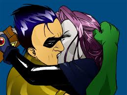 When robin finds out he's from the future and that he needs to destroy a huge demon, plus raven in a coma, what will he do to try and save the world and the only remaining titan? The Kiss By Ladyprophet By Robin X Raven On Deviantart