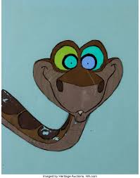 This is the best job i've seen you do! Jungle Book Kaa Production Cel Walt Disney 1967 Animation Lot 13196 Heritage Auctions