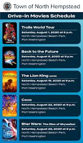 The rise of skywalker • spies in disguise • cats • a hidden life • jumanji: Town Releases Drive In Movie Schedule For August Port Washington News
