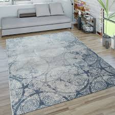 Teppiche in grosser auswahl designs schnelle lieferung keine versandkosten kauf auf rechnung jetzt bestellen. Kurzflor Teppich Ornamente Blau Grau Teppichcenter24