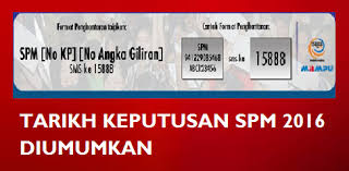 Makluman kepada calon ujian pencapaian sekolah rendah (upsr) semakan keputusan boleh dibuat melalui aplikasi talian online atau melalui. Tarikh Keputusan Spm 2016 Diumumkan Mysemakan