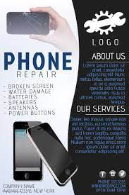 Small Business Flyer Poster Social Media Template Phone Repair Service Phone Repair Smartphone Repair Repair